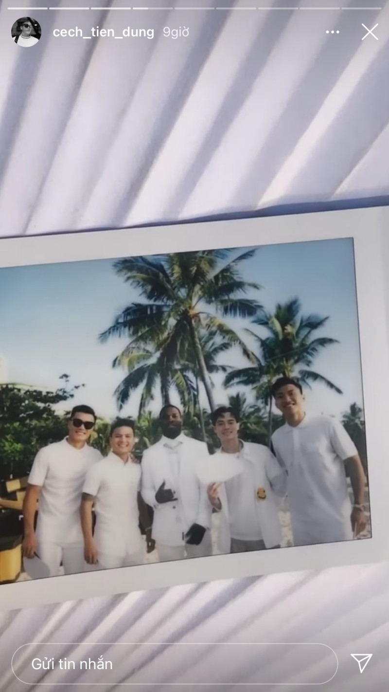 Dàn cầu thủ đình đám diện dresscode trắng xuất hiện trong đám cưới Công Phượng ở Phú Quốc ảnh 5