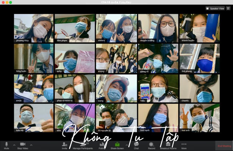 Teen THPT chuyên Phan Bội Châu chụp ảnh kỷ yếu mùa dịch theo thông điệp 5K của Bộ Y tế ảnh 5