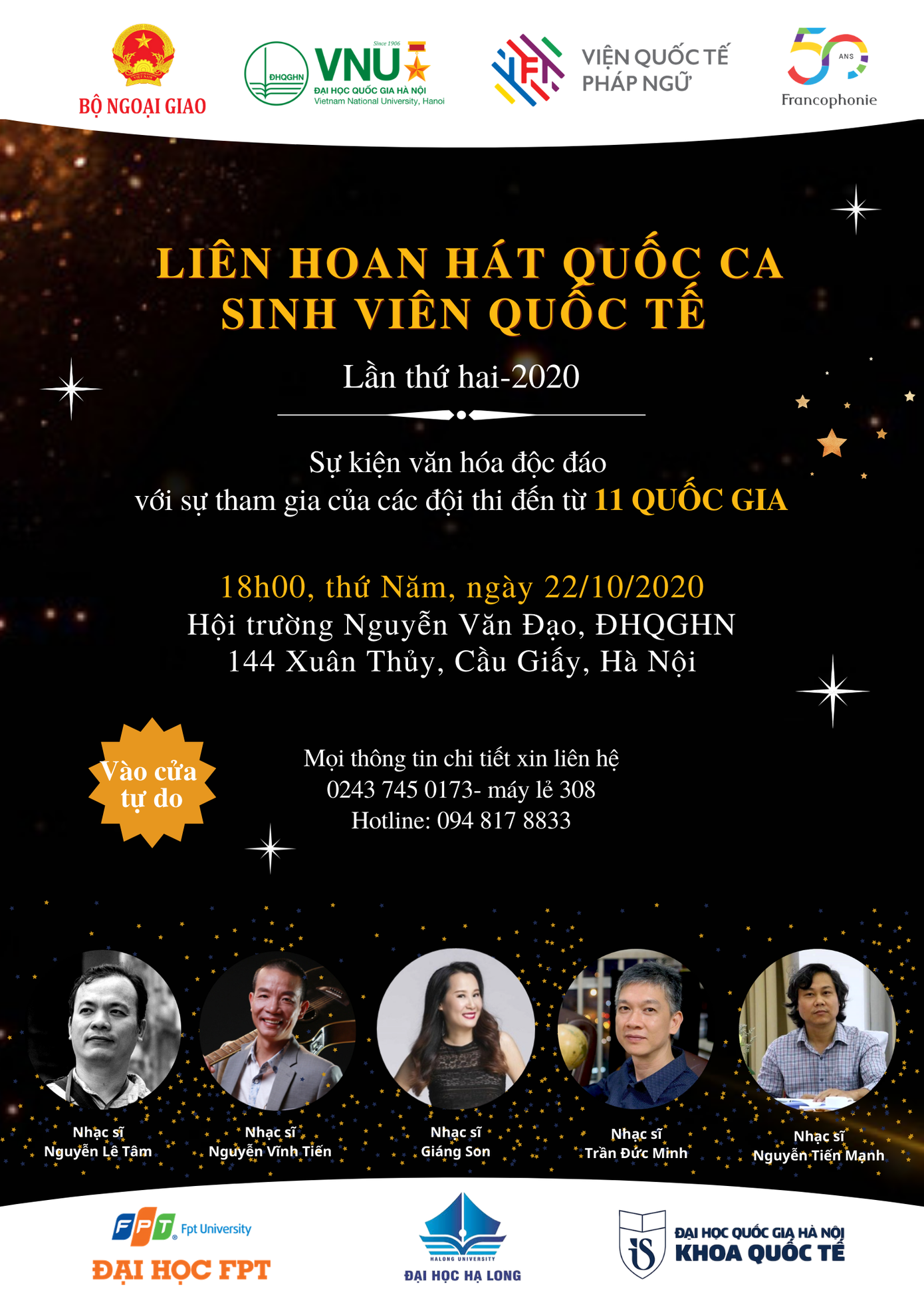 Sinh viên ĐHQG Hà Nội háo hức chờ đợi Liên hoan hát Quốc ca sinh viên Quốc tế lần II ảnh 2