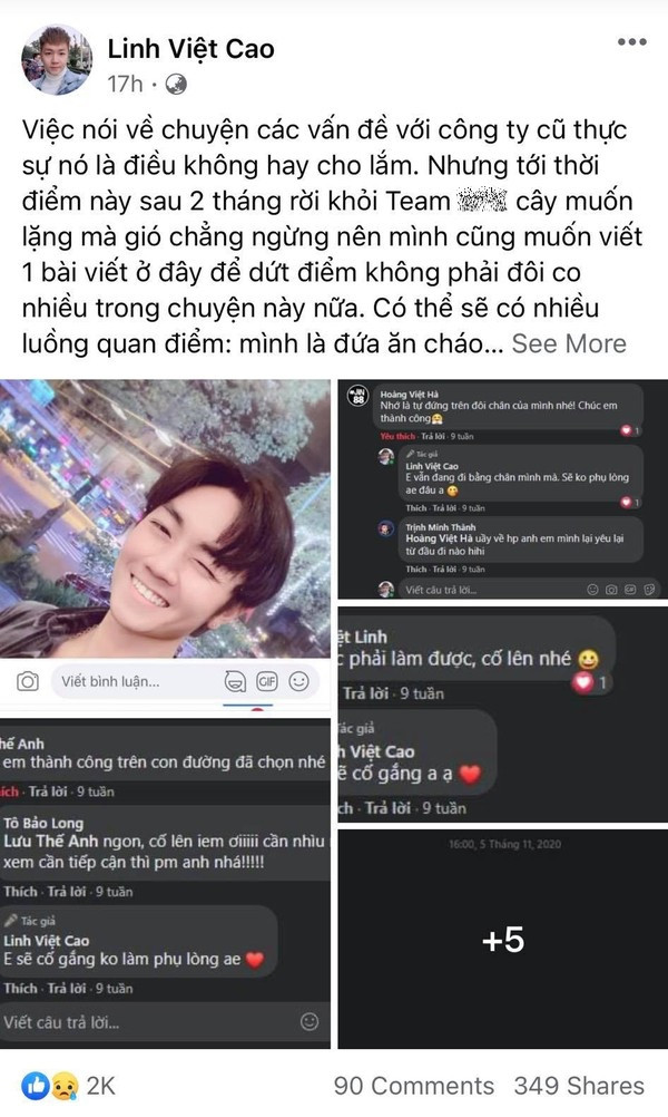 “Hot boy nối chữ” Linh Việt Cao bất ngờ đăng đàn tố công ty cũ tệ bạc, không minh bạch ảnh 2