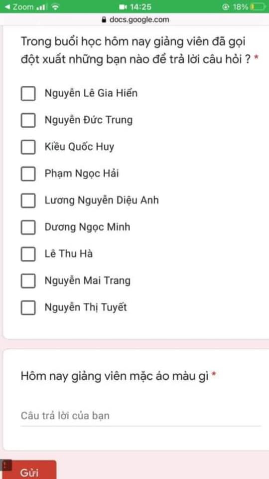 Cách điểm danh online “bá đạo” của giảng viên Đại học Công Đoàn khiến sinh viên “ngã ngửa“ ảnh 1
