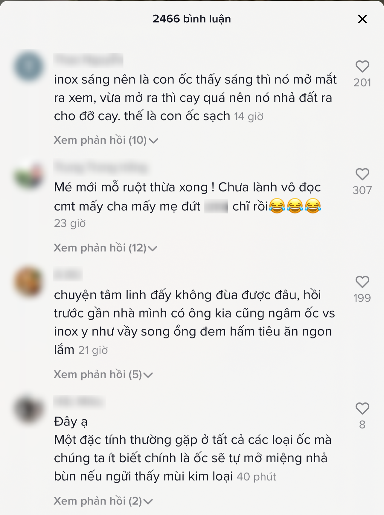 Chàng trai hỏi “Tại sao ngâm ốc phải bỏ đồ inox vào”, dân mạng đưa ra loạt câu trả lời “bá đạo“ ảnh 4