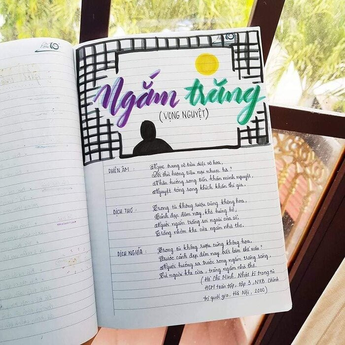 Cuốn vở Ngữ văn được trang trí đầy màu sắc, nhìn vào là muốn học bài ngay! ảnh 9