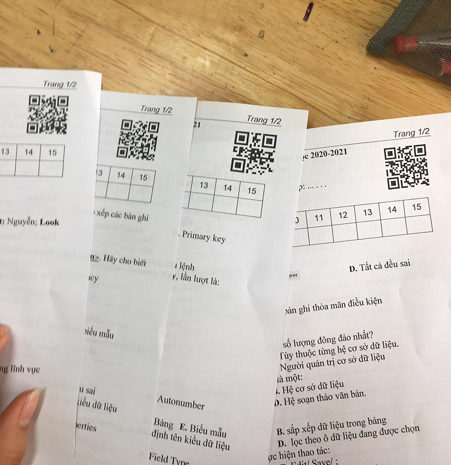 (Ảnh: Binh Nguyen) Giáo viên đặt mã đề kiểm tra bằng mã QR code, quét ra nội dung khiến teen “ngã ngửa“ ảnh 1