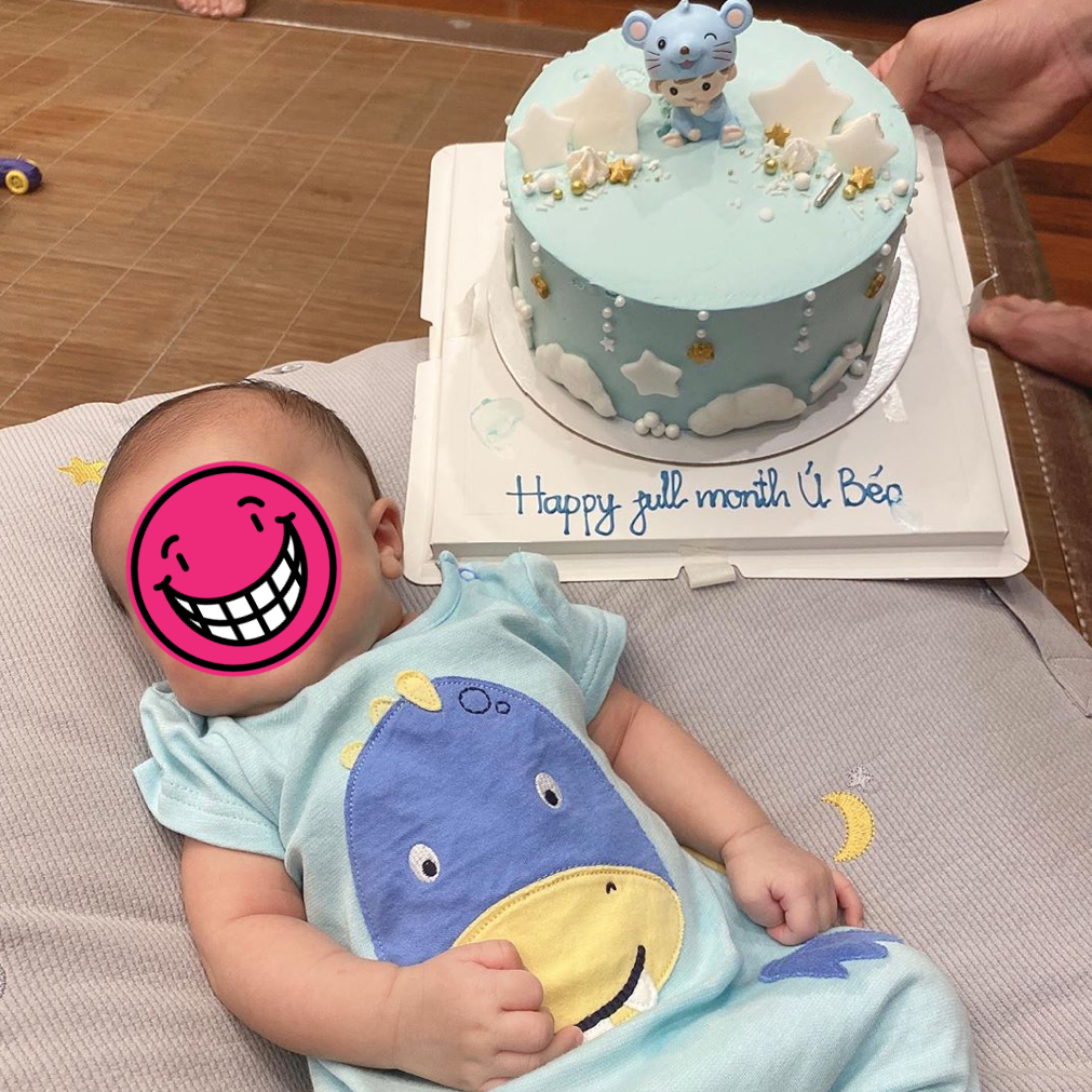 Mới hơn 1 tháng tuổi, bé Ú nhà Duy Mạnh - Quỳnh Anh đã được bố tặng huy chương Vàng ảnh 3