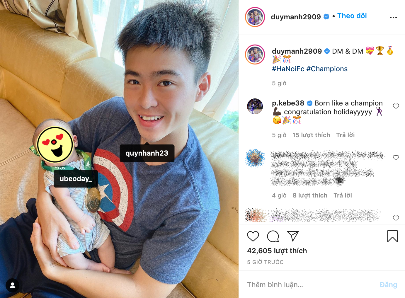 Mới hơn 1 tháng tuổi, bé Ú nhà Duy Mạnh - Quỳnh Anh đã được bố tặng huy chương Vàng ảnh 1