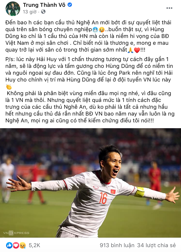 Thành Trung phát ngôn gây tranh cãi: Quyết liệt quá mức là đặc trưng của cầu thủ Nghệ An ảnh 3