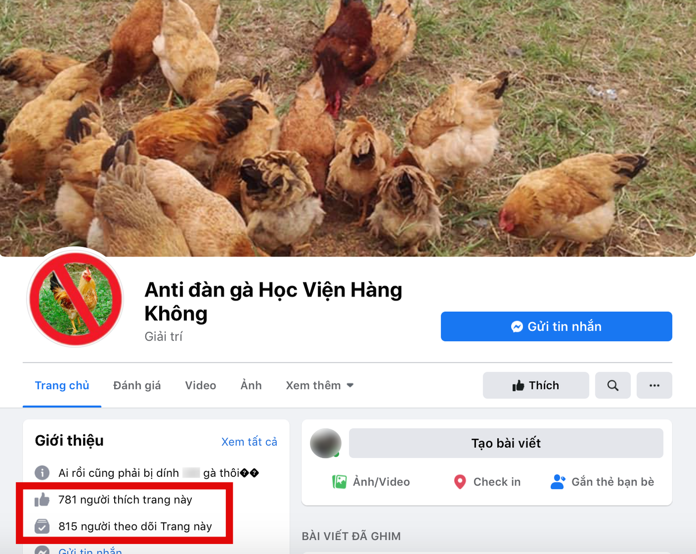 Chuyện thật như đùa: Đến đàn gà, con chó cũng bị lập trang anti trên mạng xã hội ảnh 2