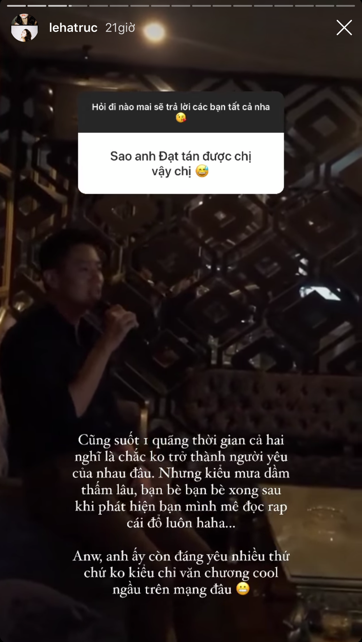 Blogger Hà Trúc đáp trả nhẹ nhàng mà sâu cay khi bị anti-fan chỉ trích “ăn bám cơ trưởng“ ảnh 4