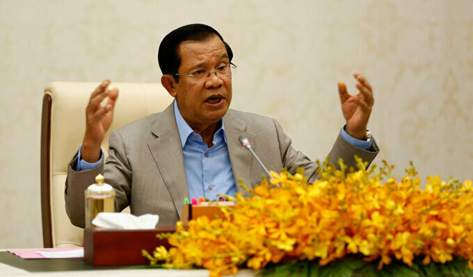 Tổng thống Hunsen. (Ảnh: KT/Siv Channa) Thủ tướng Campuchia cho tất cả teen lớp 12 tốt nghiệp mà không cần thi do dịch COVID-19 ảnh 1