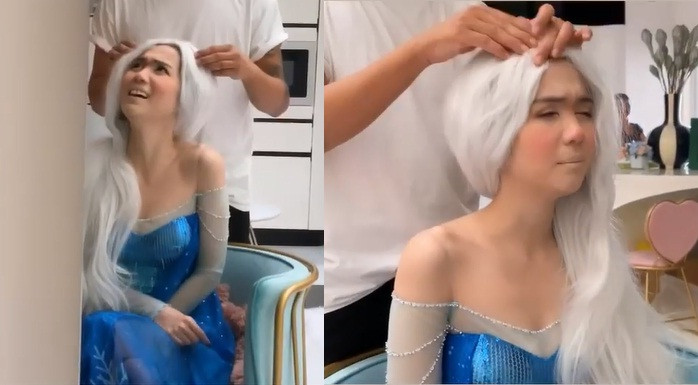 Hoá thân thành ‘Nữ hoàng băng giá’, Ngọc Trinh bị động chạm vòng một ảnh 3