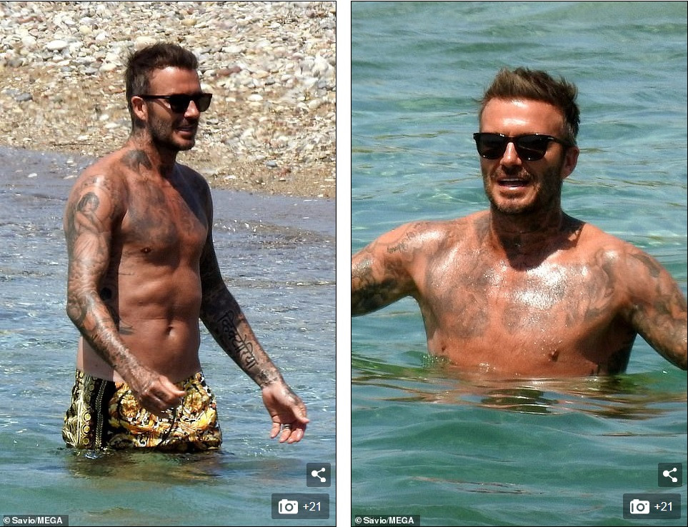 Harper phổng phao ở tuổi lên 9, đi biển cùng bố David Beckham và các anh trai ảnh 9