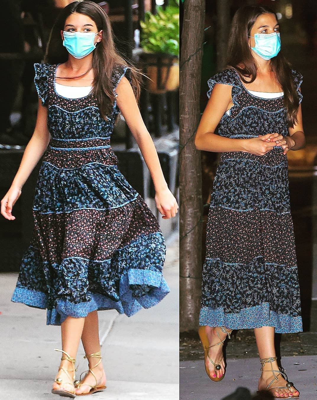 Không nhung lụa xa hoa khi có bố, con gái Tom Cruise vẫn đầy khí chất với váy áo giản dị ảnh 1