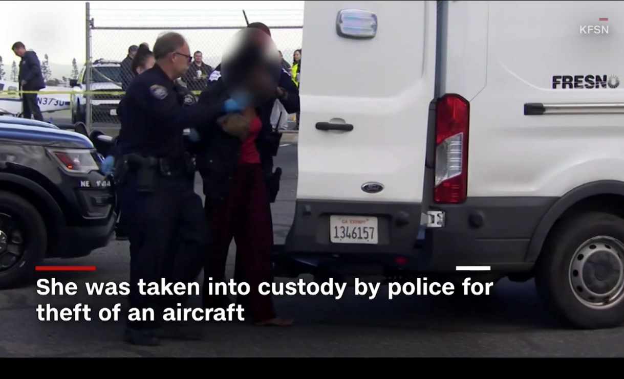 Thiếu nữ 17 tuổi trộm máy bay, lái đâm hàng rào sân bay quốc tế ảnh 1