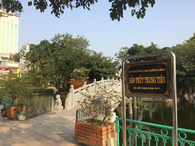 Đỗ mai khoe sắc mơ màng phủ trắng đền Thủy Trung Tiên ảnh 1