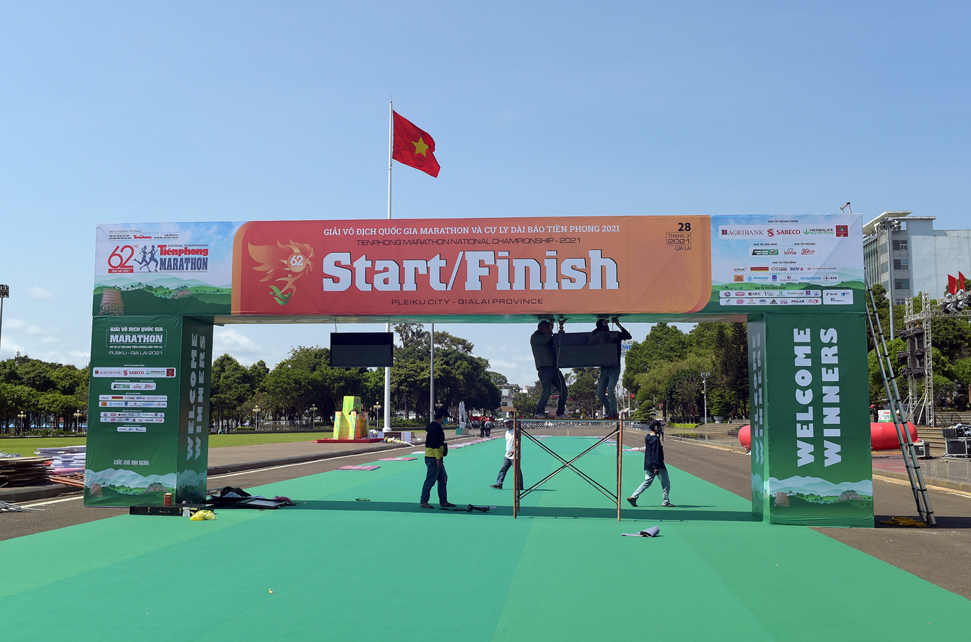 Tiền Phong Marathon hoàn thiện nhiều hạng mục, sẵn sàng đón các runner ảnh 6