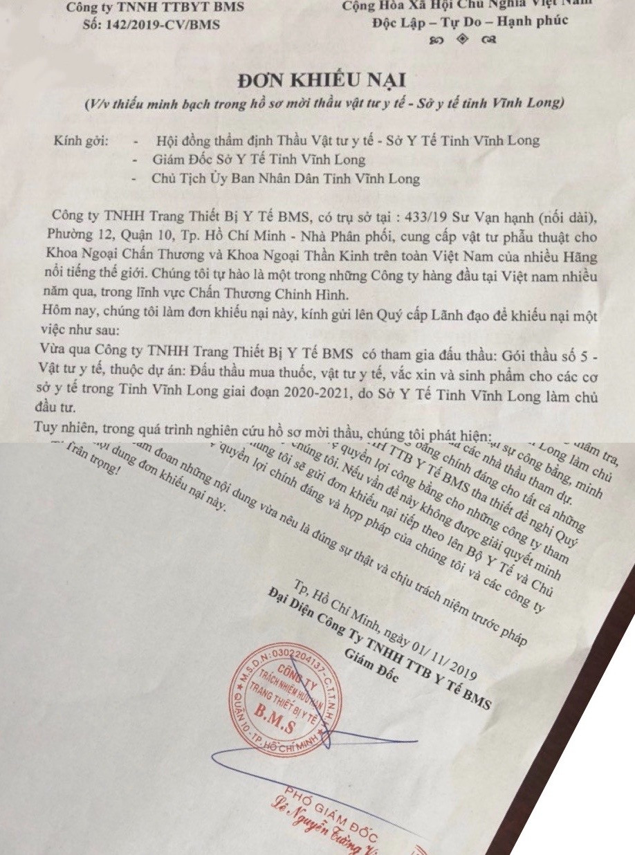 Giám đốc Sở Y tế Vĩnh Long lên tiếng vụ khiếu nại ‘bất thường đấu thầu thuốc’ ảnh 1
