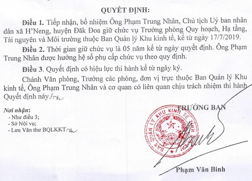 Tân Giám đốc Sở Công thương Gia Lai từng làm trái quy định gì? ảnh 1