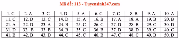 Gợi ý đầy đủ 24 mã đề Toán thi tốt nghiệp THPT ảnh 18