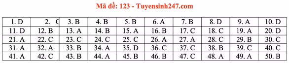 Gợi ý đầy đủ 24 mã đề Toán thi tốt nghiệp THPT ảnh 27