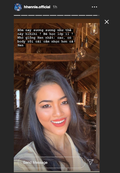 H'Hen Niê khoe nhan sắc em gái xinh đẹp học lớp 11 khiến fans trầm trồ ảnh 1