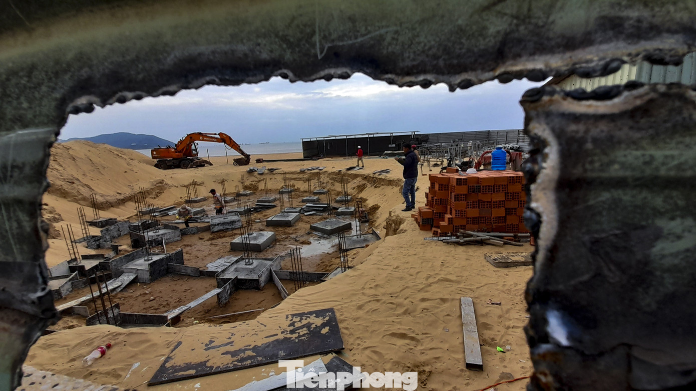 Công trình khu dịch vụ xây trái phép trên biển Quy Nhơn ảnh 3