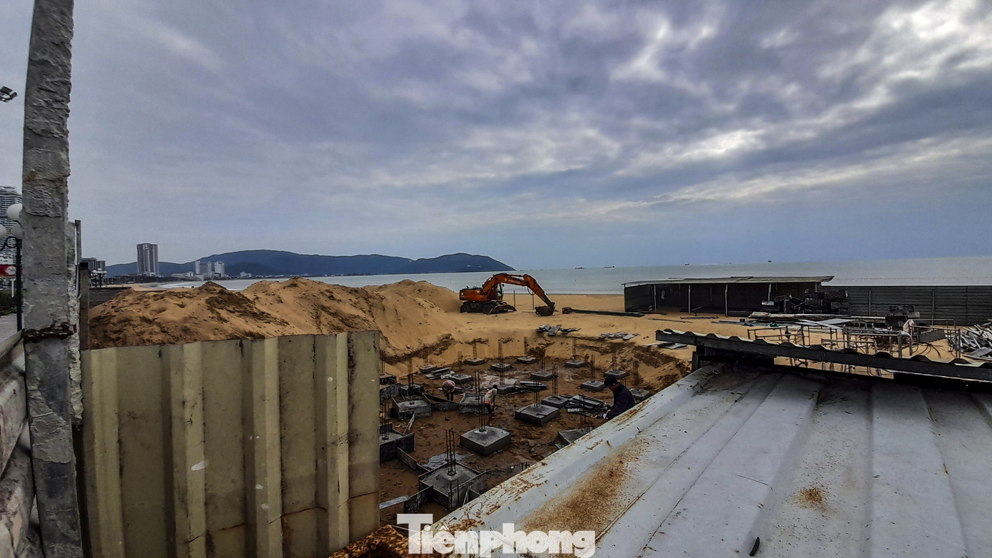 Công trình khu dịch vụ xây trái phép trên biển Quy Nhơn ảnh 2