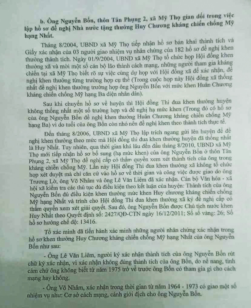 Nguyên Bí thư Đảng ủy xã nói gì khi phải trả lại Huy chương kháng chiến? ảnh 1