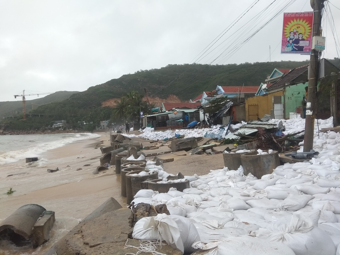 Sau bão số 5: Quảng Ngãi hư hại hơn 400 nhà, sóng đánh sập kè ở Bình Định ảnh 13