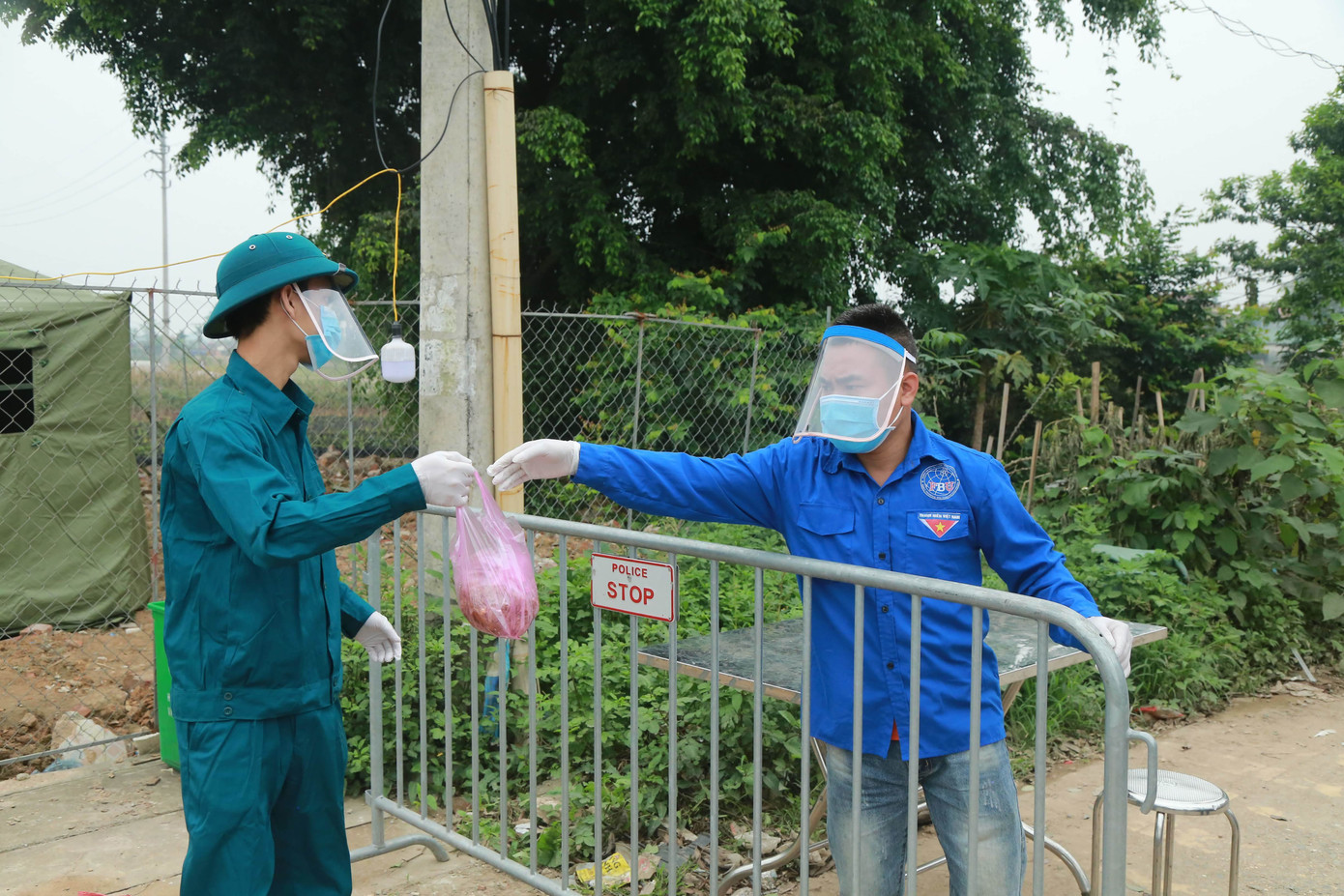 Hạ Lôi xịt khử trùng từng mớ rau, con gà ngày cách ly ảnh 7