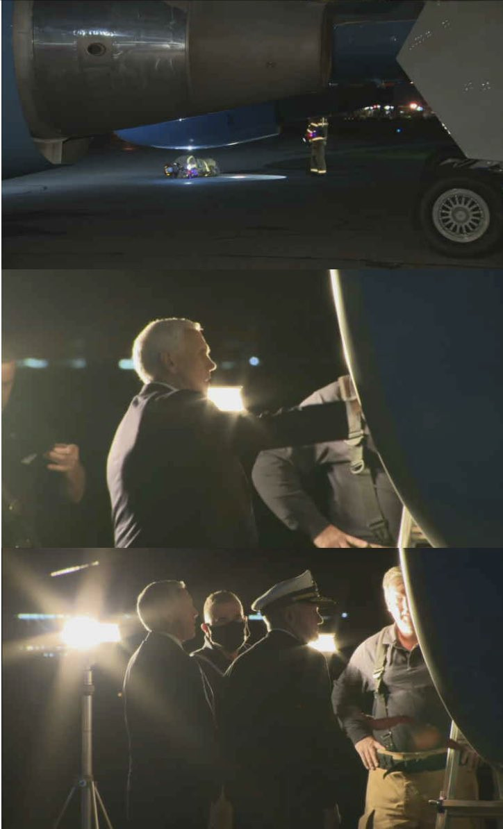 Chuyên cơ Phó Tổng thống Mỹ quay đầu vì đâm phải chim ảnh 2