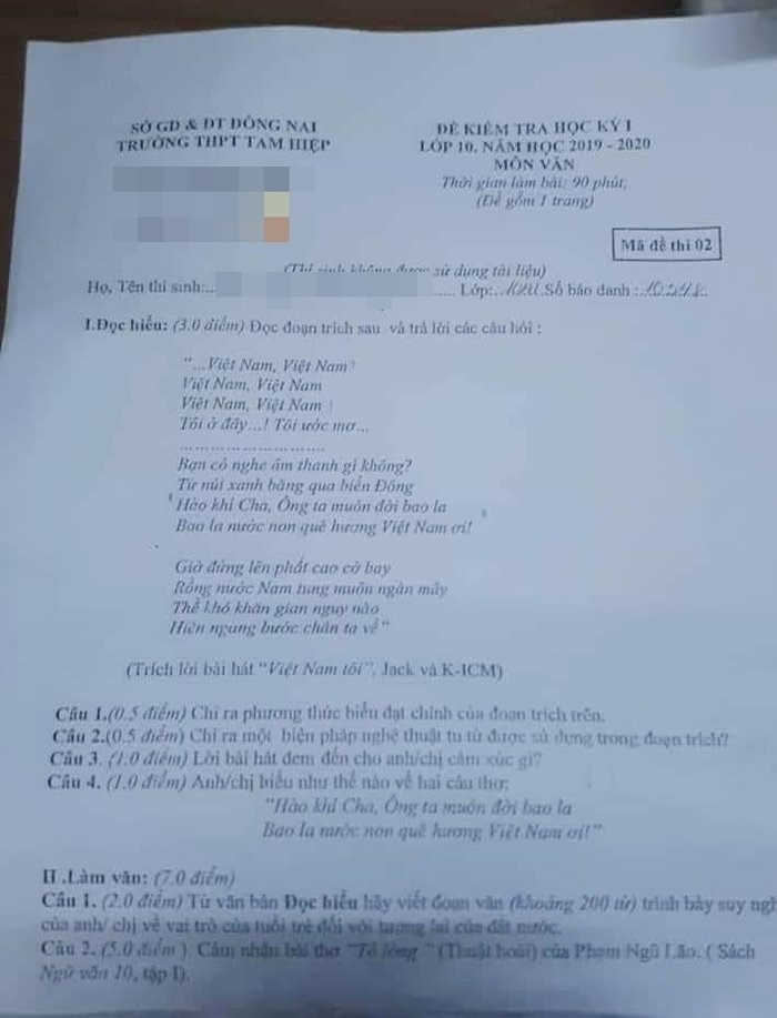 Lời bài hát của JACK được đưa vào đề thi Ngữ văn: Sáng tạo, mới lạ nhưng gây tranh cãi ảnh 2