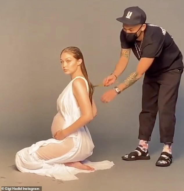 Bà bầu Gigi Hadid tung bộ ảnh xuyên thấu gợi cảm hút triệu lượt ‘thả tim’ ảnh 8