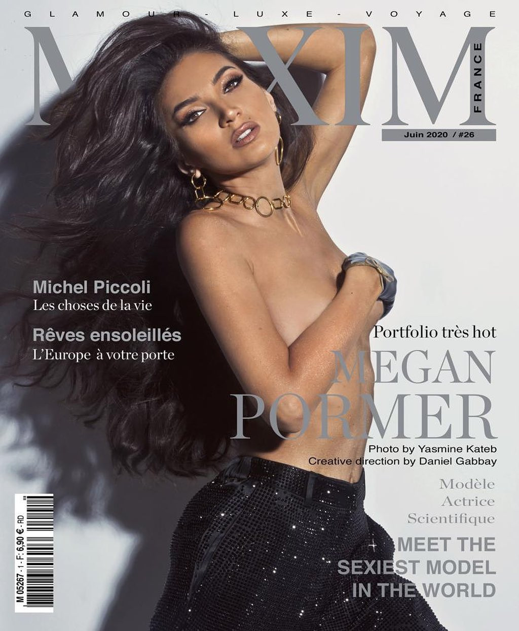 Người đẹp 9x Megan Pormer hững hờ che ngực trần trên bìa Maxim ảnh 1