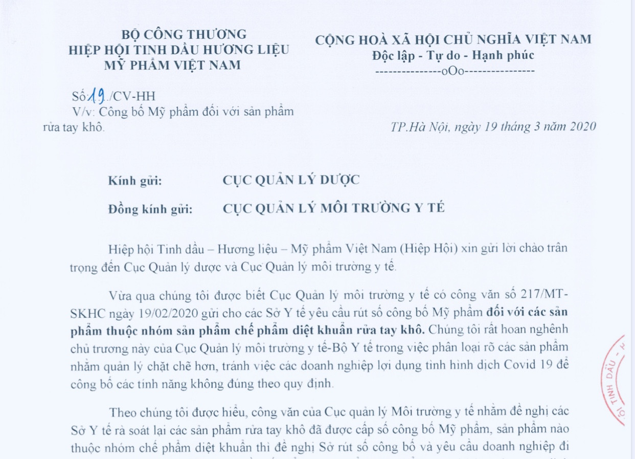 Doanh nghiệp bất an trước nguy cơ nước rửa tay khô diệt khuẩn có thể bị thu hồi ảnh 5