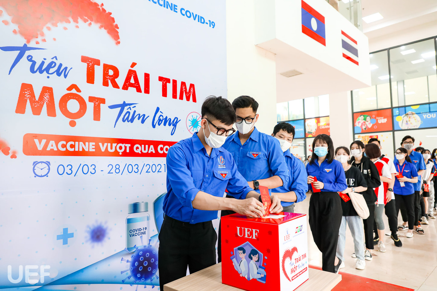Sinh viên, giảng viên UEF chung tay quyên góp vaccine đẩy lùi COVID-19 ảnh 2