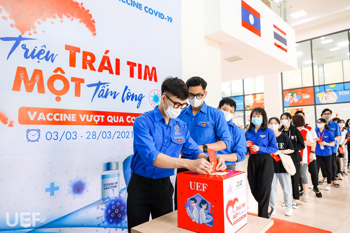 Sinh viên, giảng viên UEF chung tay quyên góp vaccine đẩy lùi COVID-19 ảnh 2