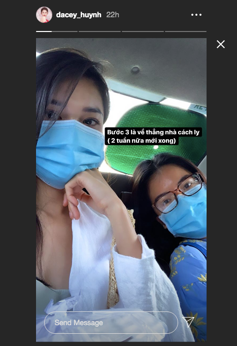 Á hậu Thuỳ Dung tự cách ly ở nhà 14 ngày sau khi đi qua sân bay Đà Nẵng ảnh 1