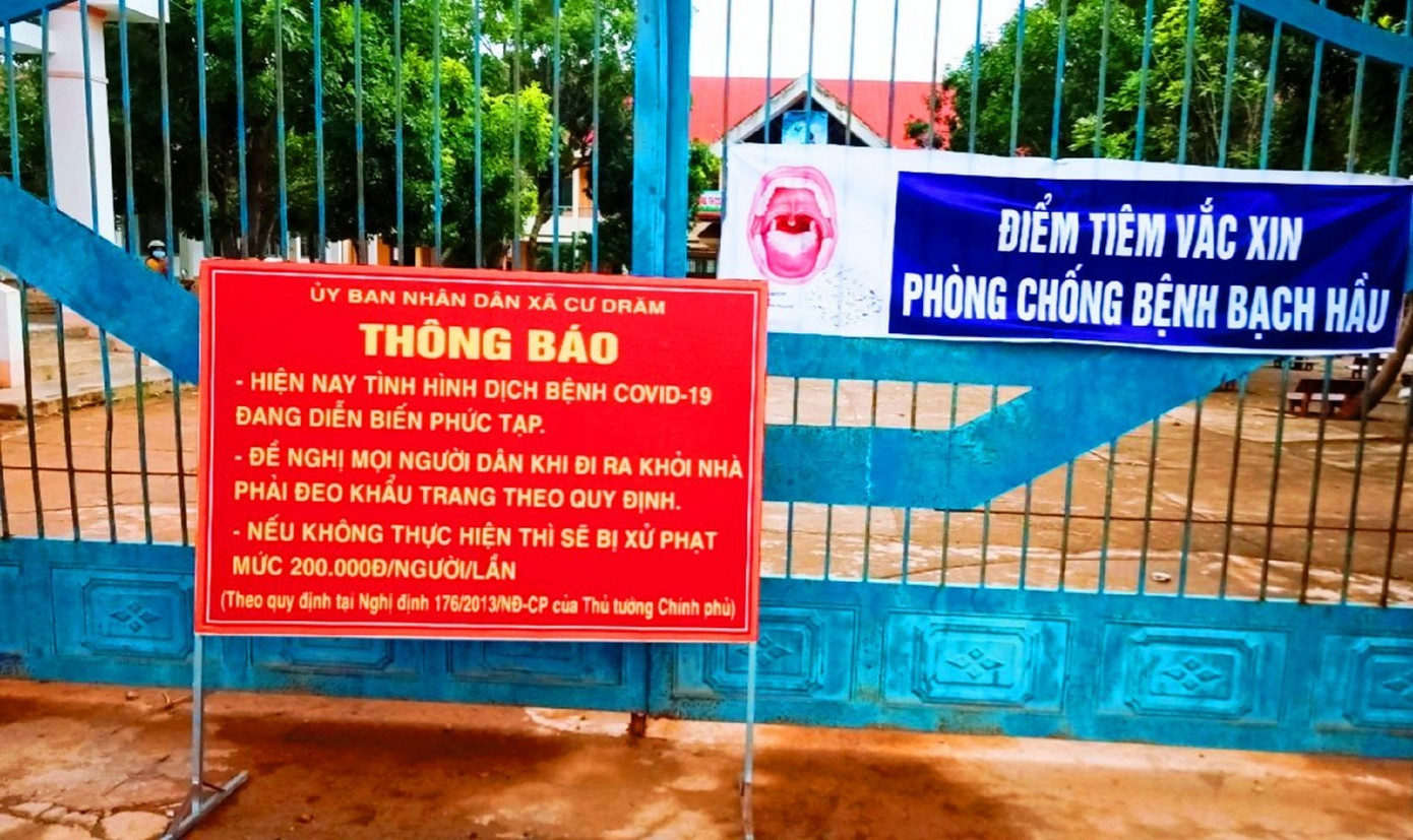 Đắk Lắk tiêm vắc xin phòng bạch hầu ra sao giữa dịch COVID-19 ảnh 1