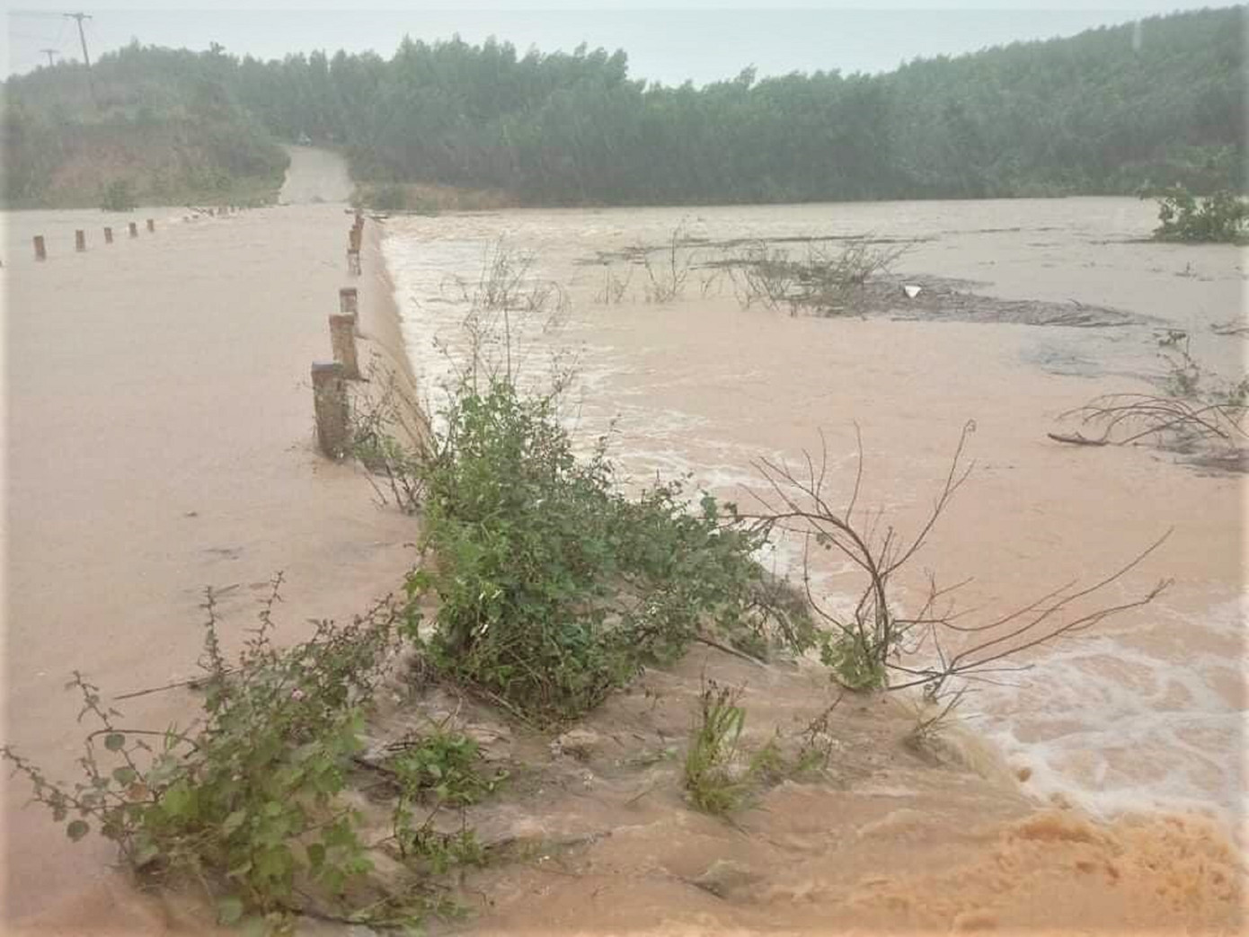 Xung kích phản ứng nhanh chốt trực các điểm mưa bão ngập ở Đắk Lắk ảnh 1