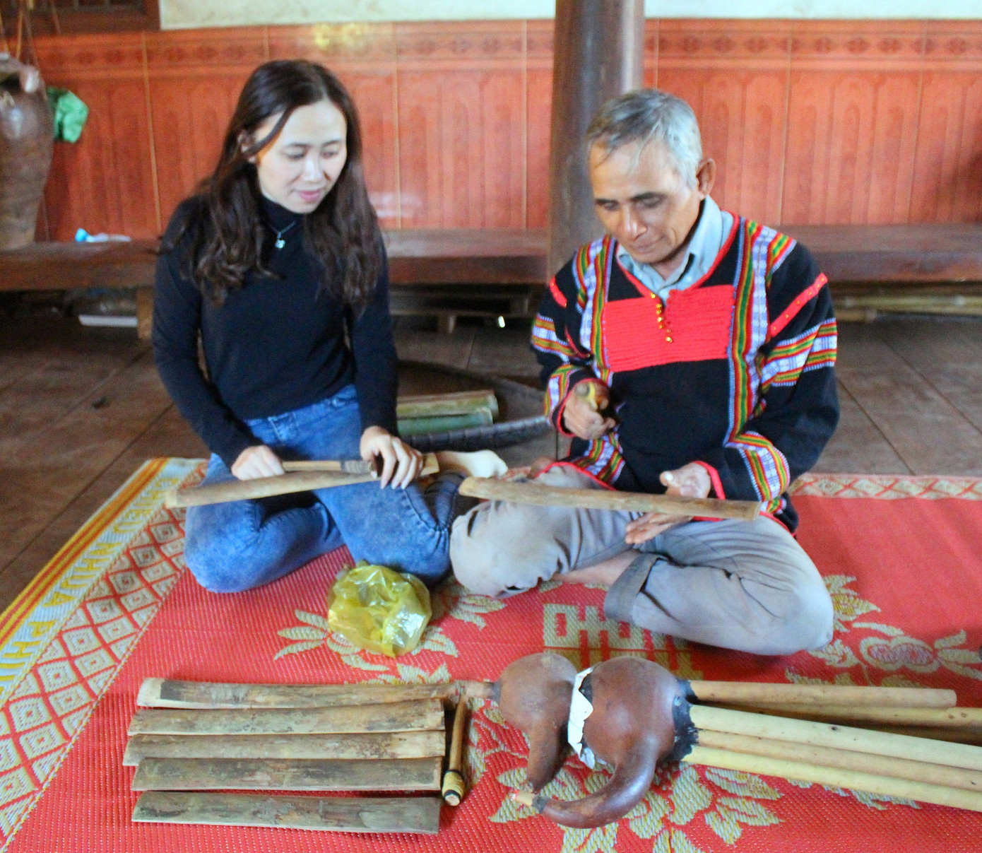 Kỳ lạ chiêng tre của người Ê Đê kết nối thần linh ảnh 5