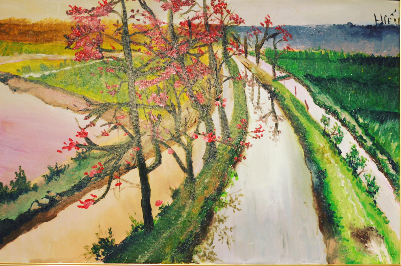 Học trò đặc biệt của diễn viên Lương Giang bày triển lãm ‘Sắc màu-Những mảnh ghép’ ảnh 2