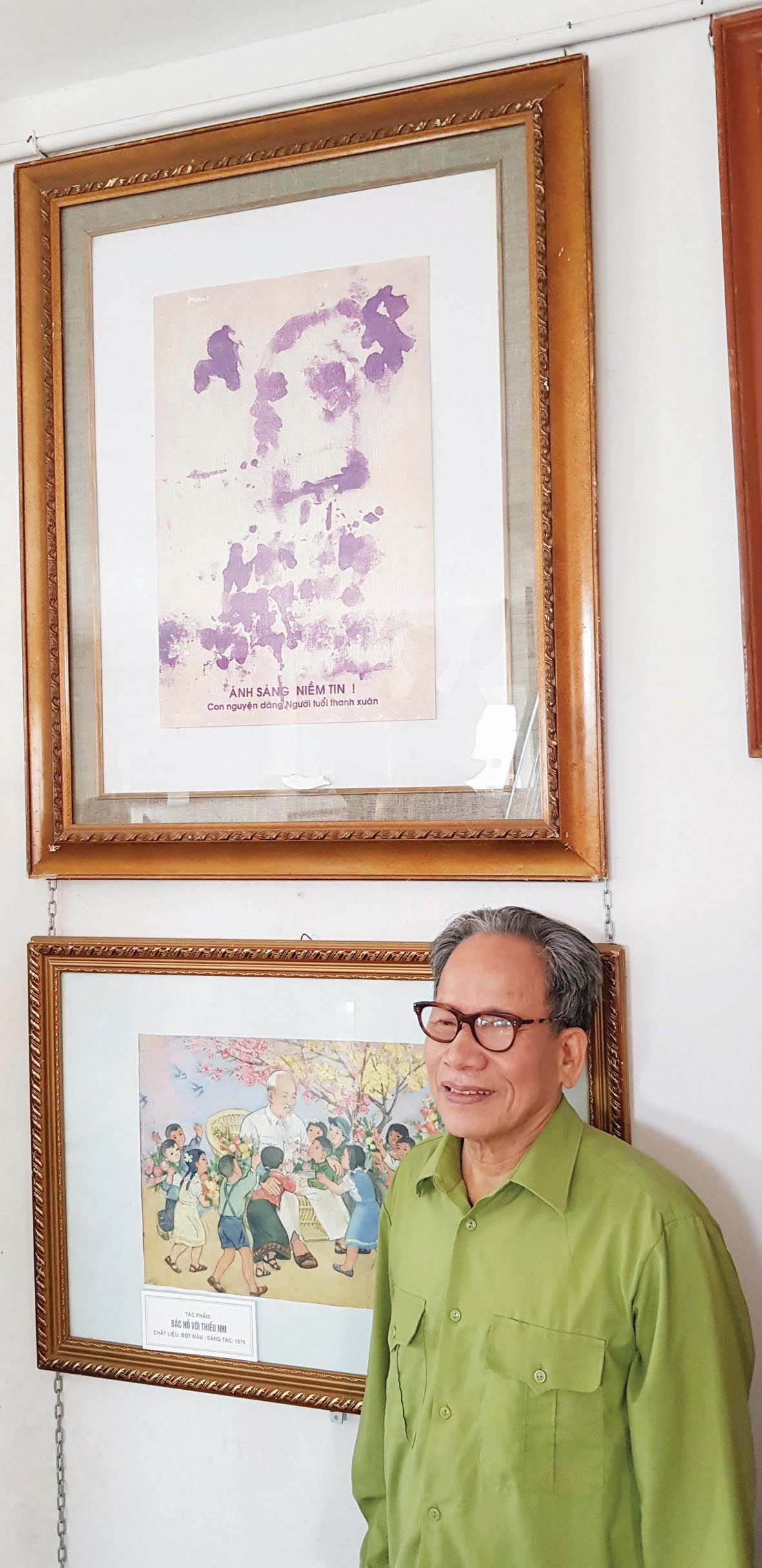 Người vẽ Bác bằng ánh sáng niềm tin ảnh 1