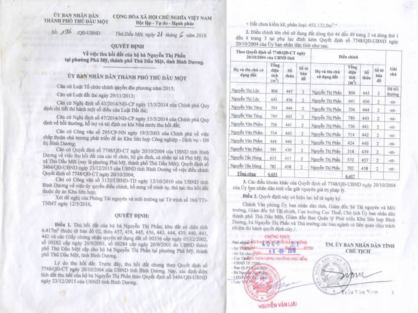 Thu hồi chục nghìn m2 đất của dân ở Bình Dương không có quyết định? ảnh 4