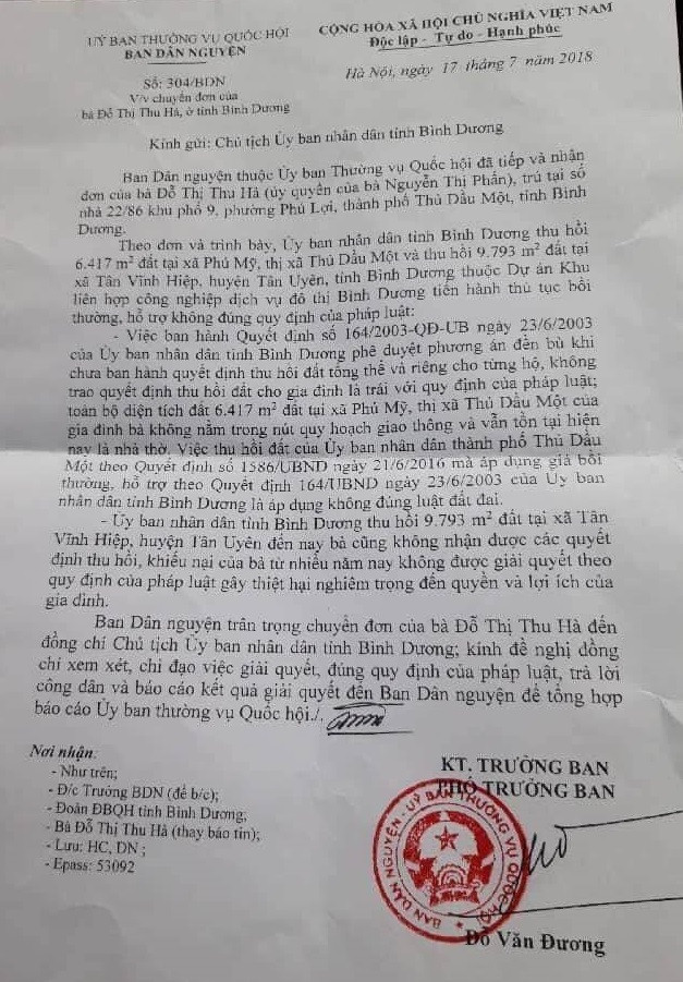 Thu hồi chục nghìn m2 đất của dân ở Bình Dương không có quyết định? ảnh 6