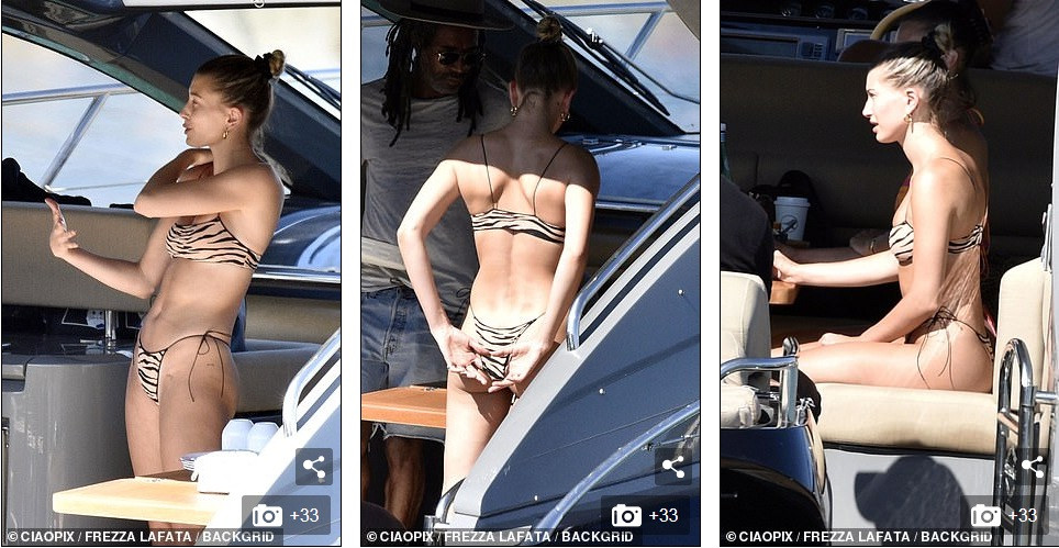 Bella Hadid và Hailey Bieber đọ dáng với bikini bé xíu trên du thuyền ảnh 6