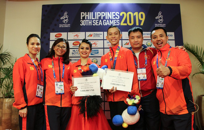 Khiêu vũ thể thao và tấm HCV lịch sử ở SEA Games 30 ảnh 1