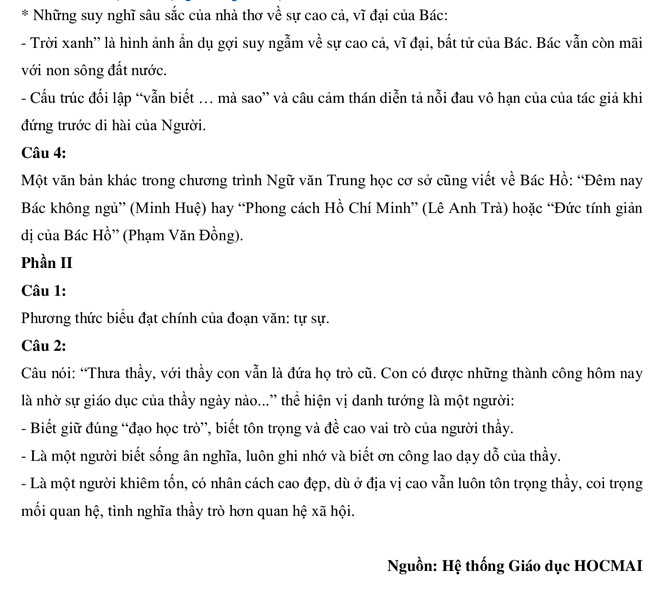 Nhận xét, gợi ý giải đề ngữ văn thi lớp 10 ở Hà Nội ảnh 3