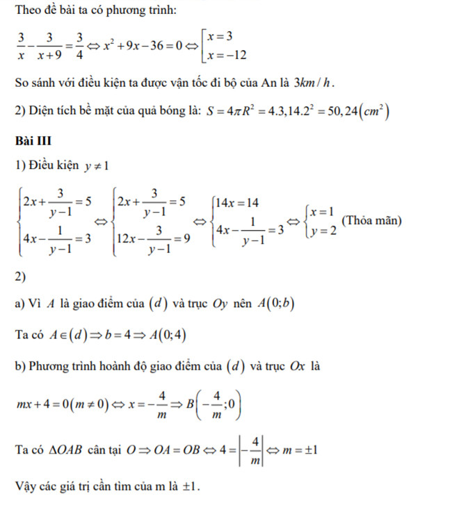 Gợi ý đáp án môn Toán trong kỳ thi tuyển sinh lớp 10 THPT của Hà Nội ảnh 3