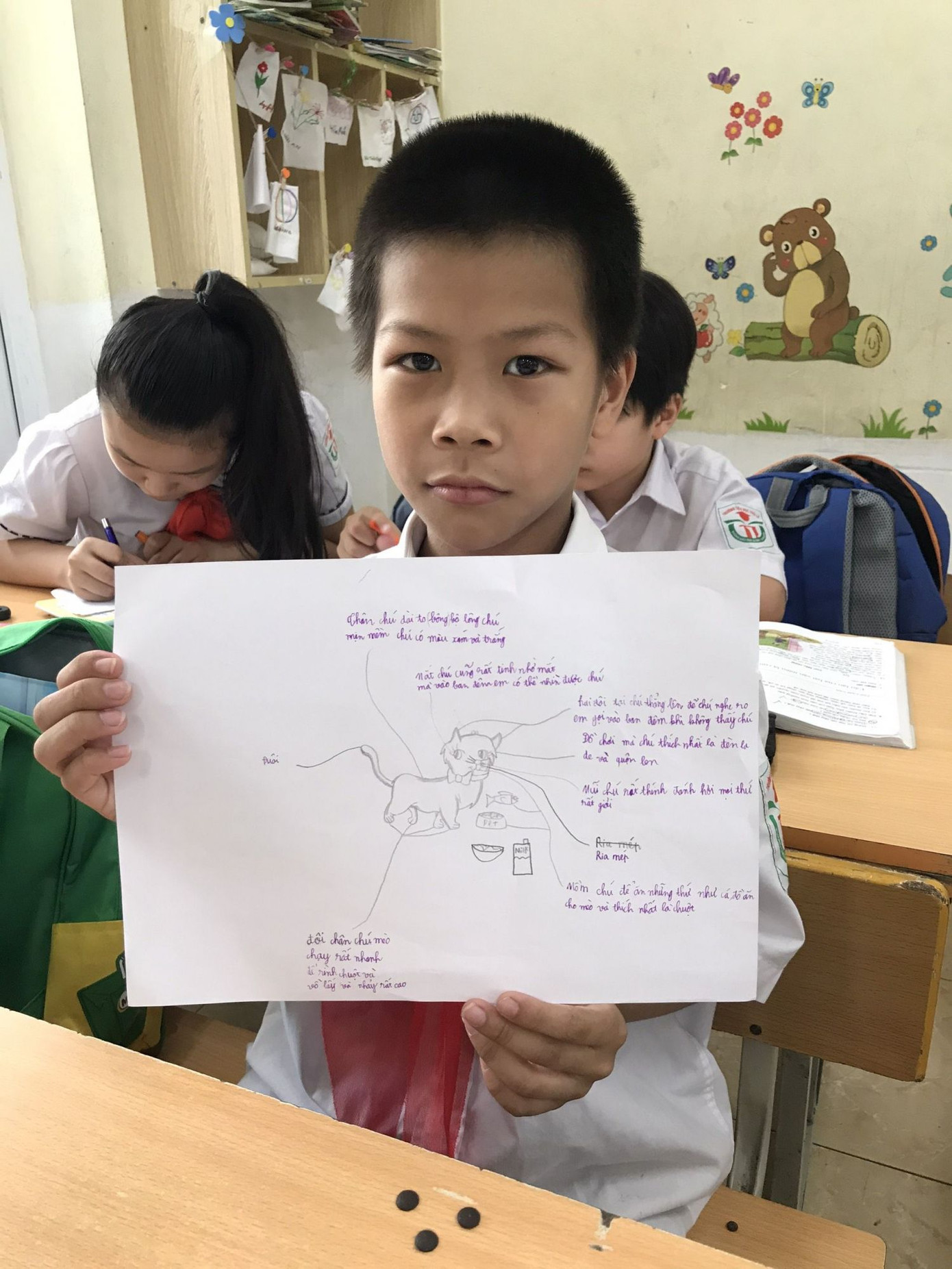 Tiết học tập làm văn siêu 'cute' của cô trò lớp 4 ảnh 4